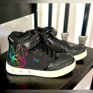 Disney Minnie Mouse Kids High-Top Sneakers - Black